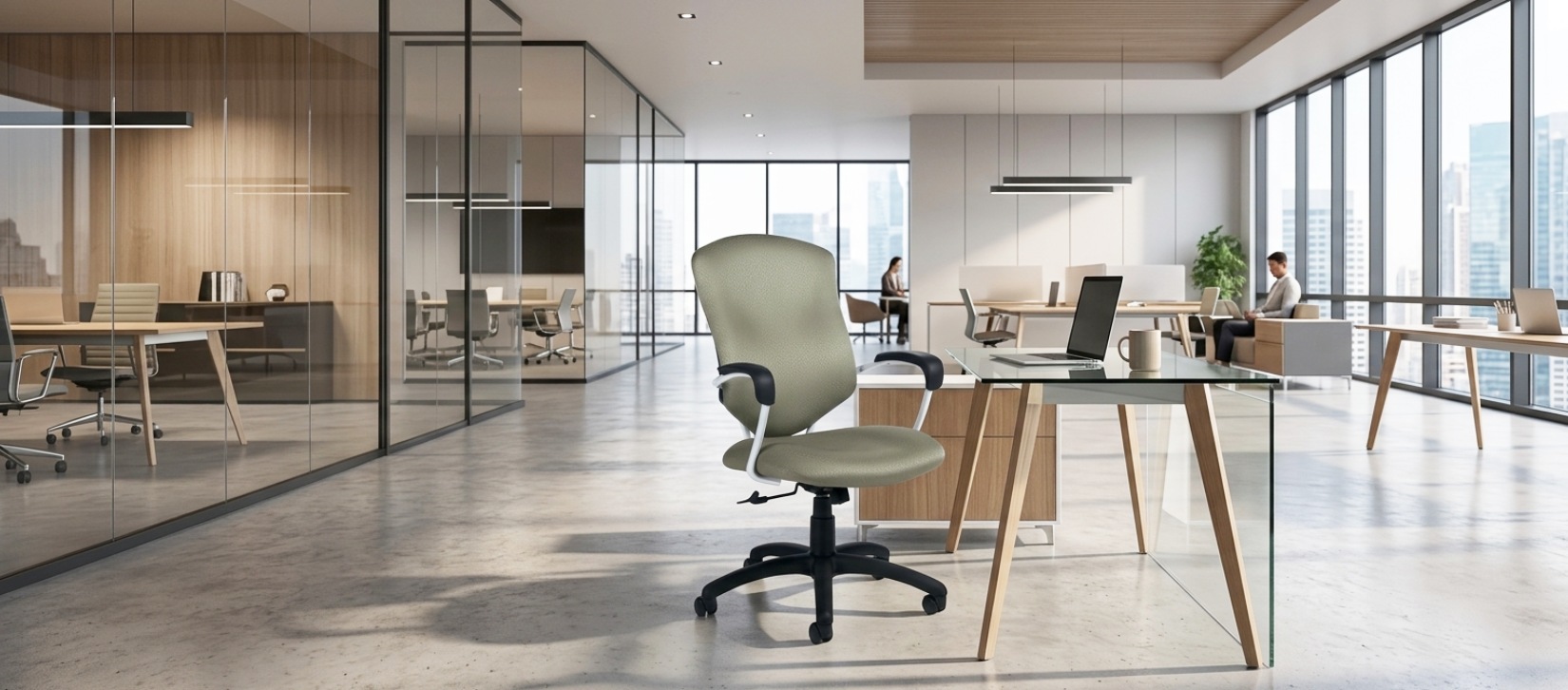 Global Supra Upholstered Medium Back Tilter Chair