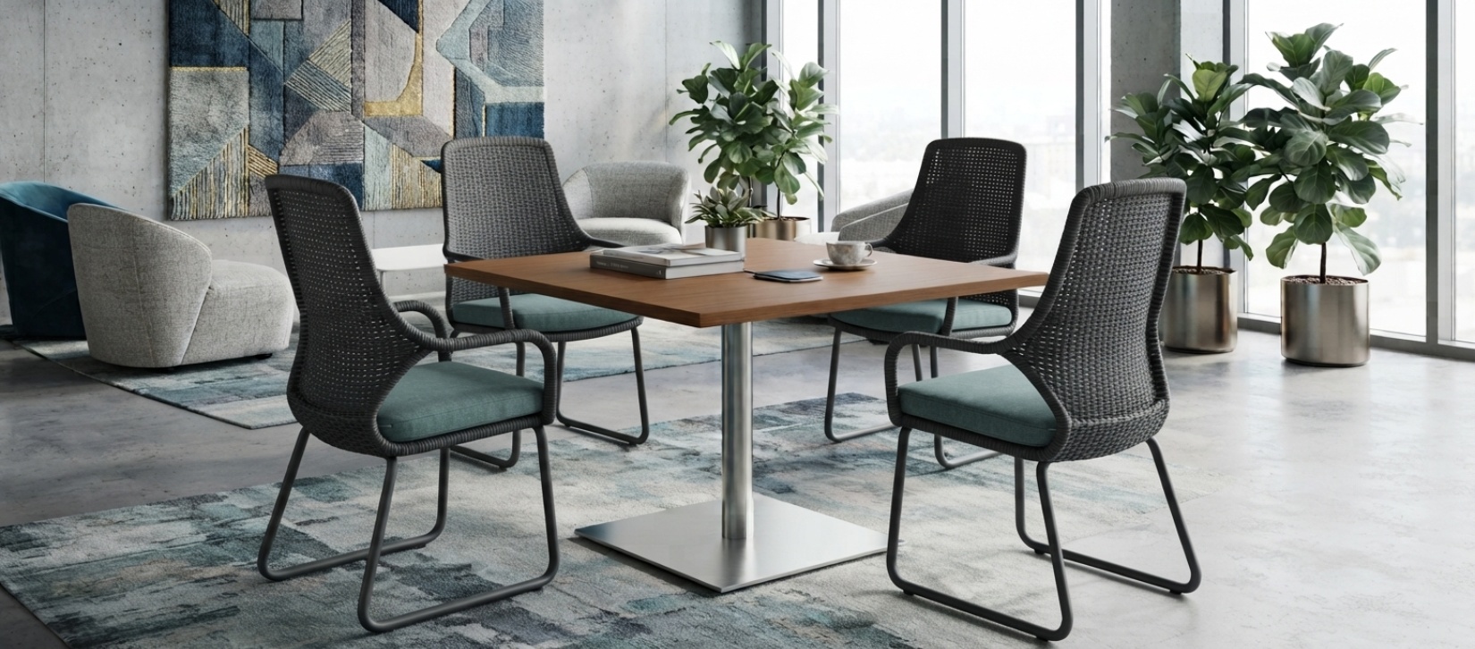 Global Swap Warm Cherry Square End Table