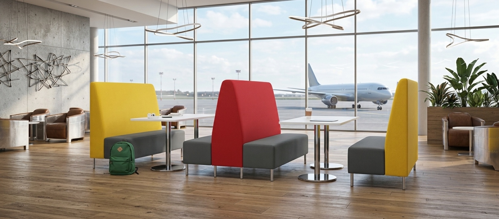Global Venture High-Back Collaborative Lounge Banquette Seating