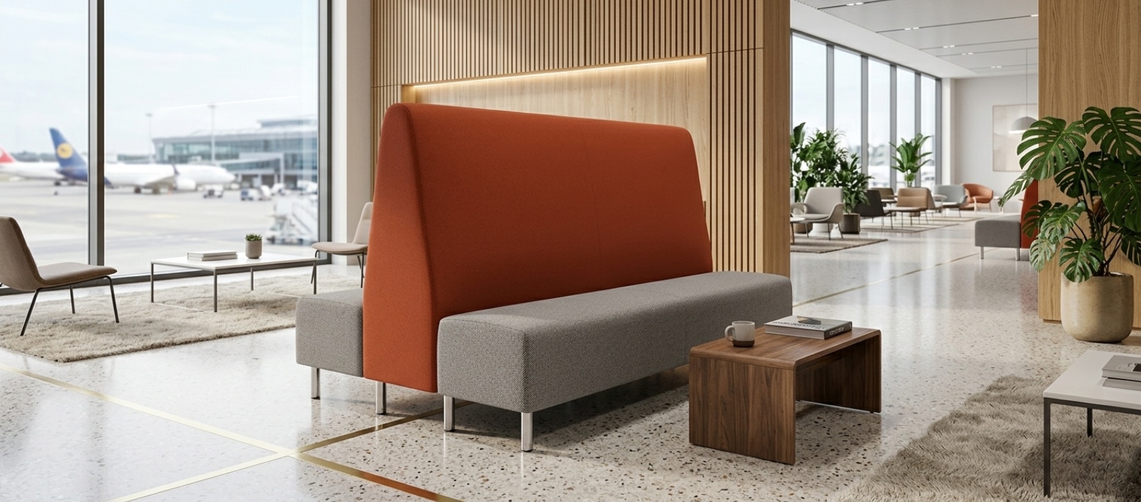 Global Venture Three-Seater Double-Sided Lounge Banquette