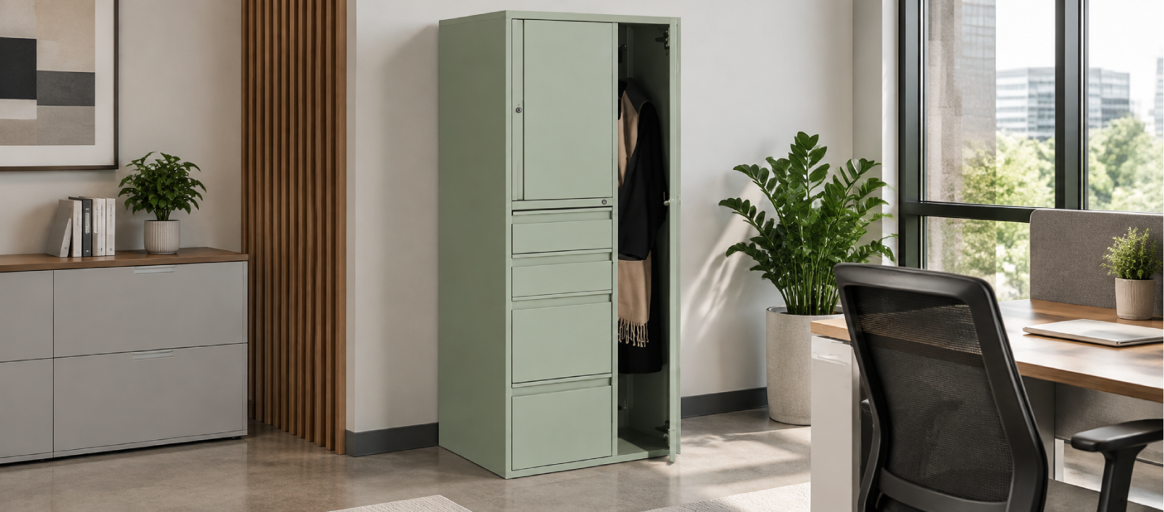 Global Vertical Metal Personal Storage Tower Locker Cabinet
