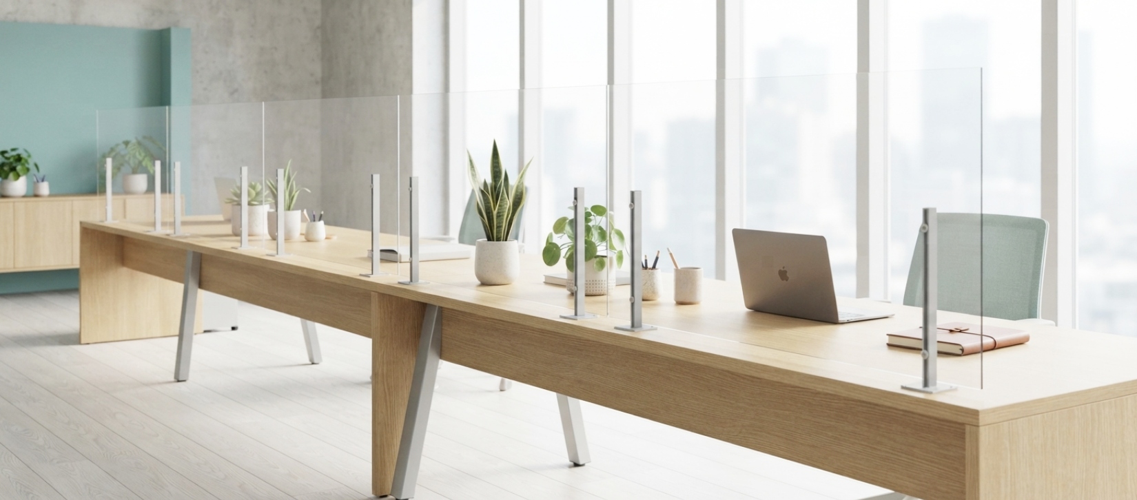 Global Wellness Clear Health Screen with Outward Feet