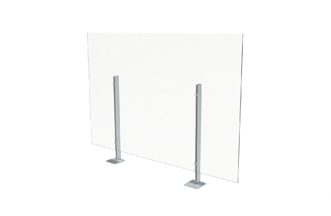 Global Wellness Clear Health Screen with Outward Feet