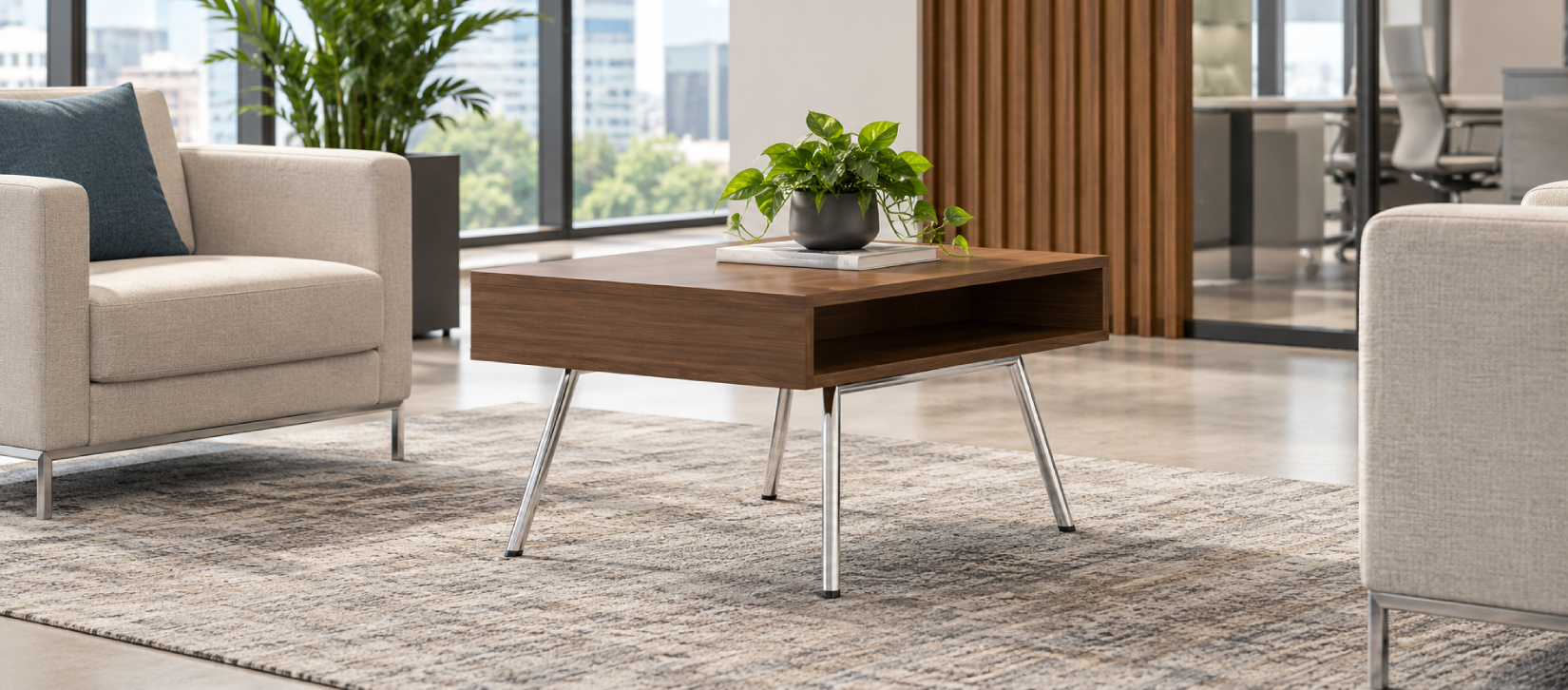 Global Wind Linear Occasional Table - Rectangular Side Table\, Freestanding (3878)