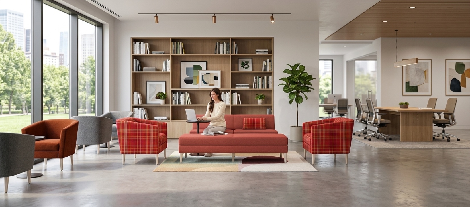Global Wind Modern Upholstered Office Lounge Seating Collection