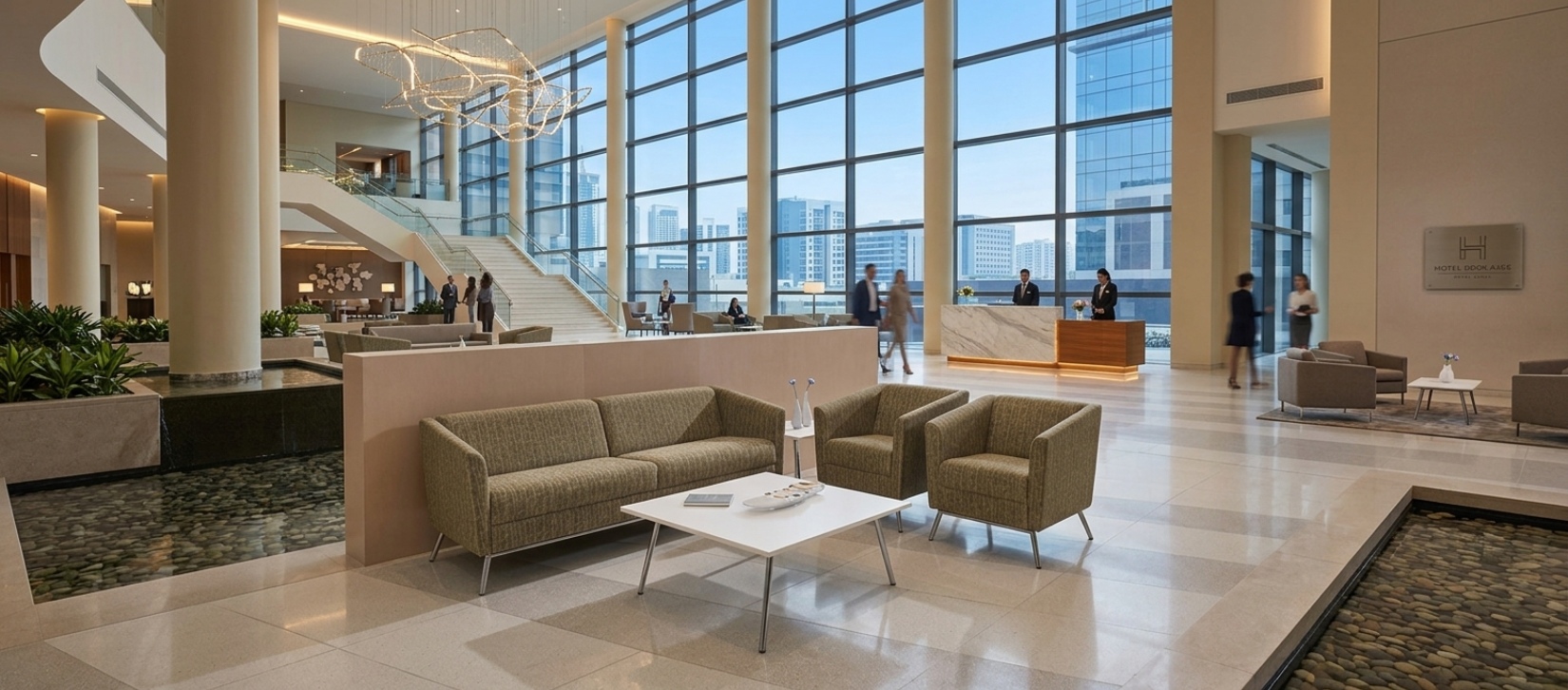 Global Wind Square Lounge Coffee Table with Metal Legs