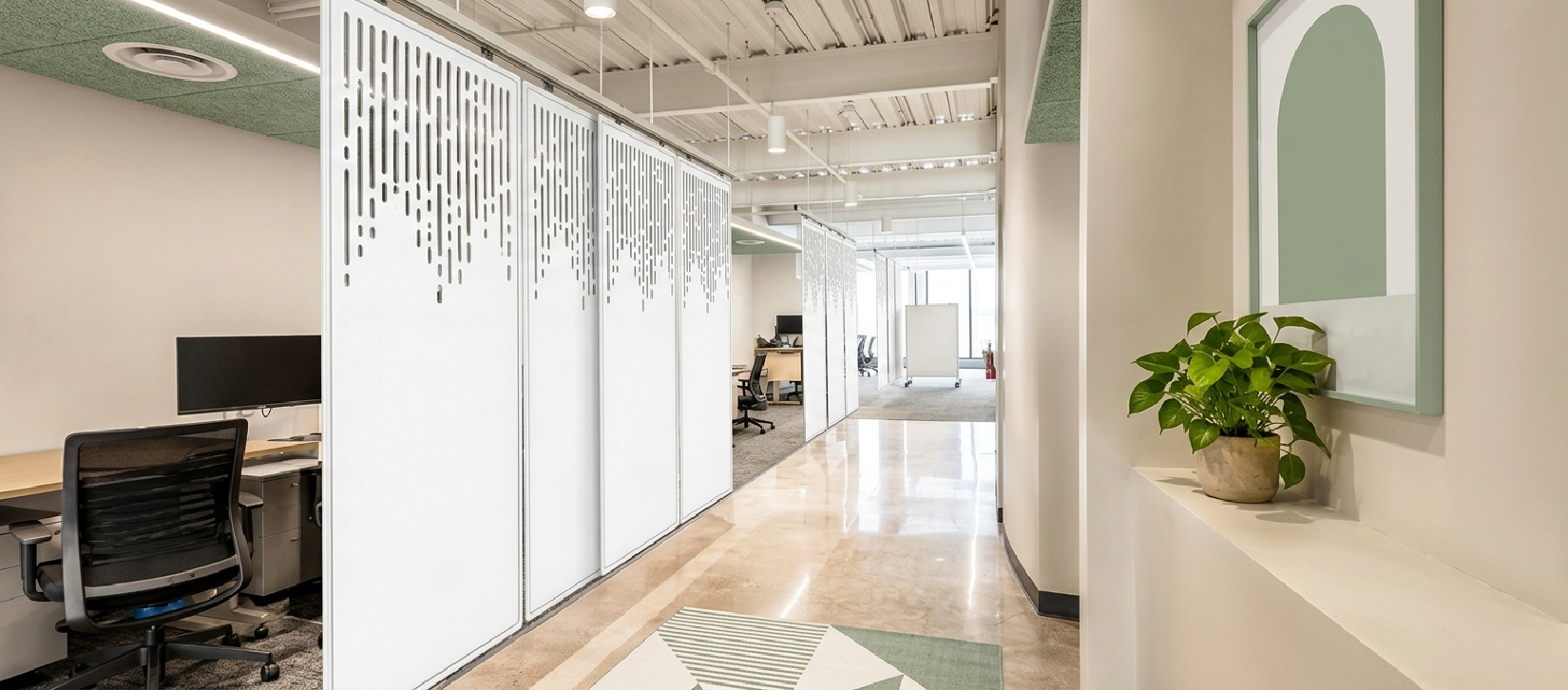 Glyd Felt Room Dividers - BEADED