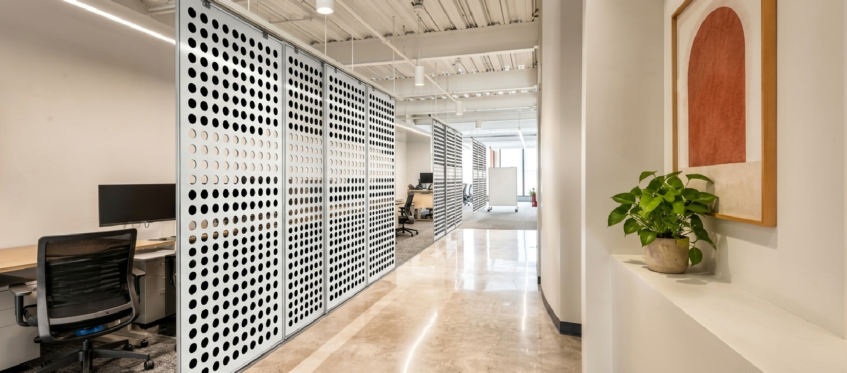 Glyd Felt Room Dividers - DOTS