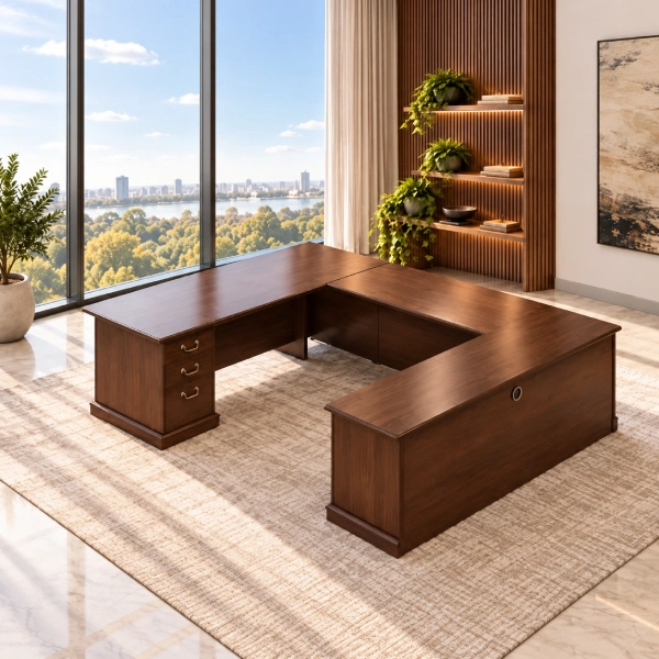 Indiana Arlington Veneer Executive Desk