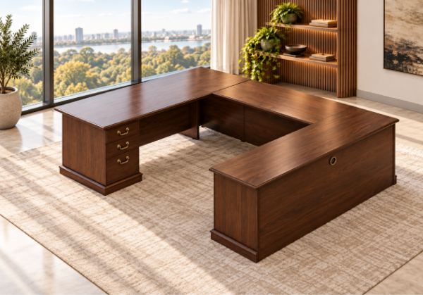 Indiana Arlington Veneer Workstation Desk