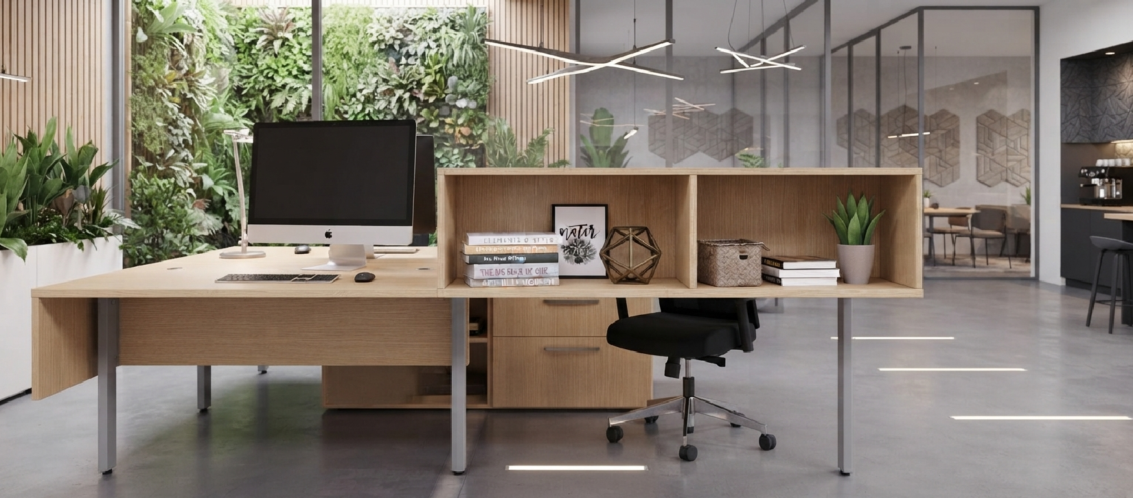 - Indiana Canvas Executive Laminate Desk