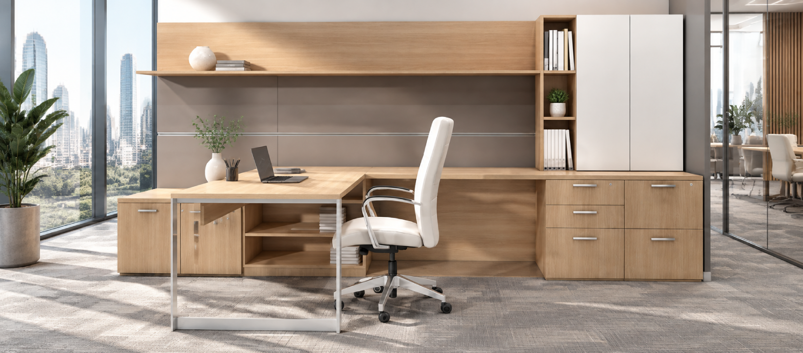 Indiana Canvas Laminate Workstation