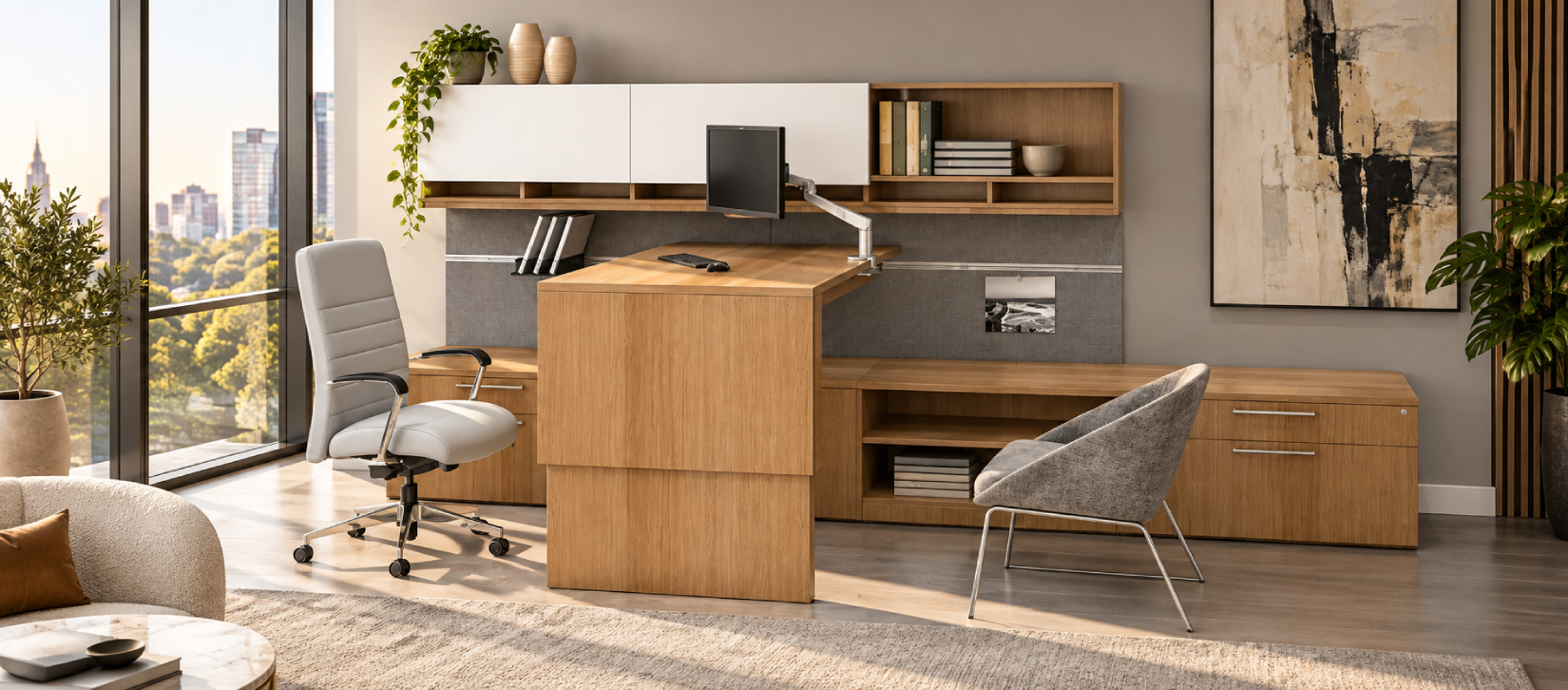 Indiana Height-Adjustable Office Desk