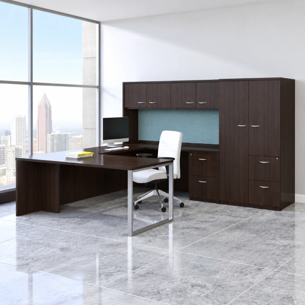 Indiana Madera Executive Laminate Desk-product