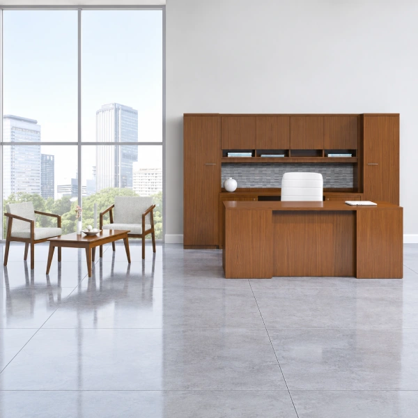 Indiana Madera Laminate Workstation-product