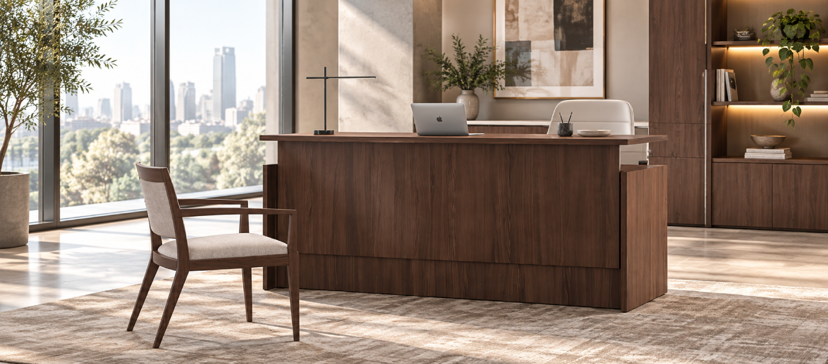 Indiana Modern Sit-Stand Laminate Desk
