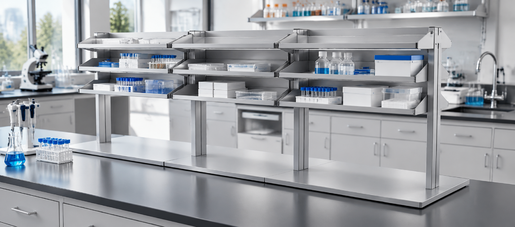 Laboratory Island Shelving System