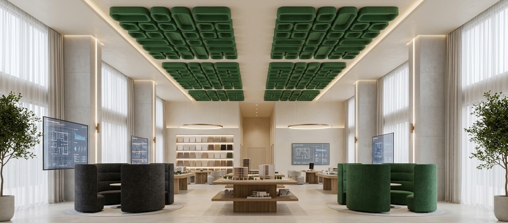 Luna Felt Ceiling Cloud - Turtle Avocado