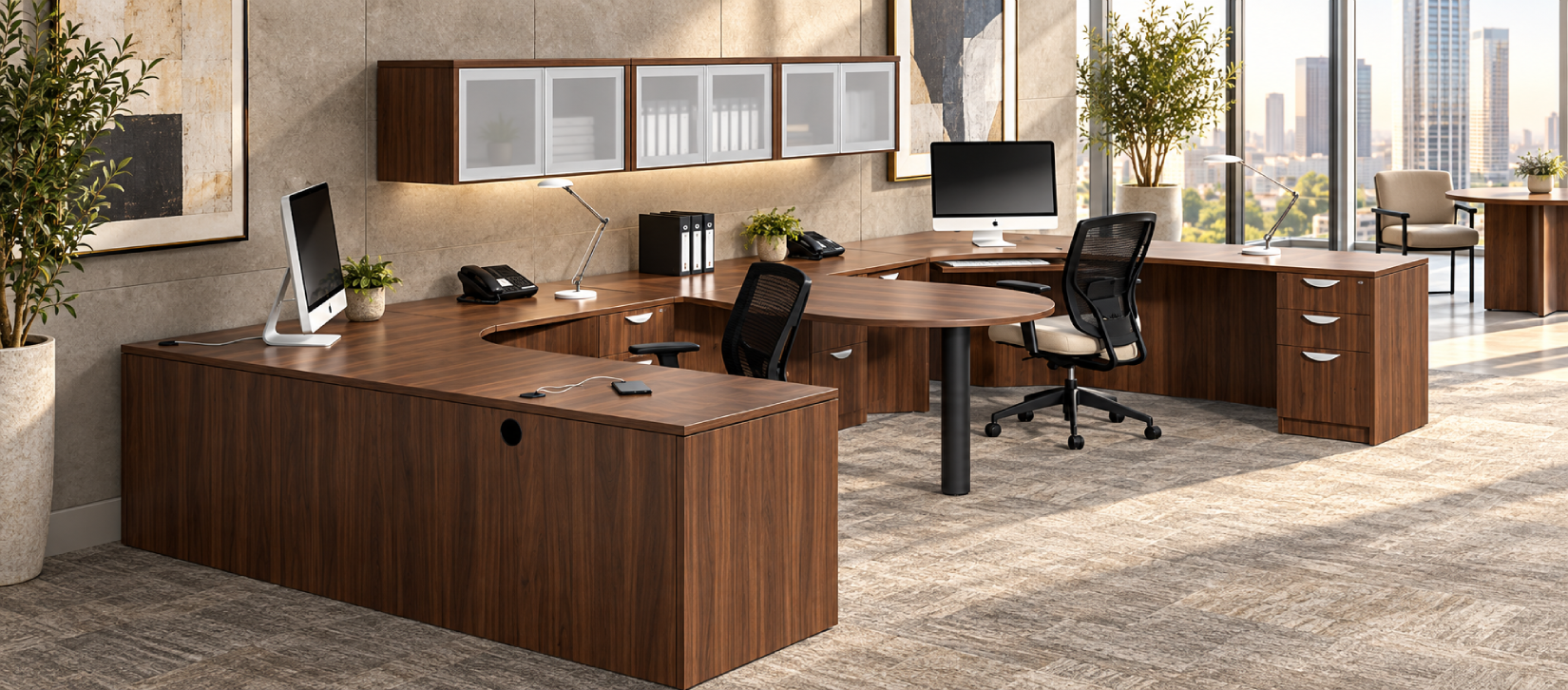 OTG Modern Laminate Desk Collection