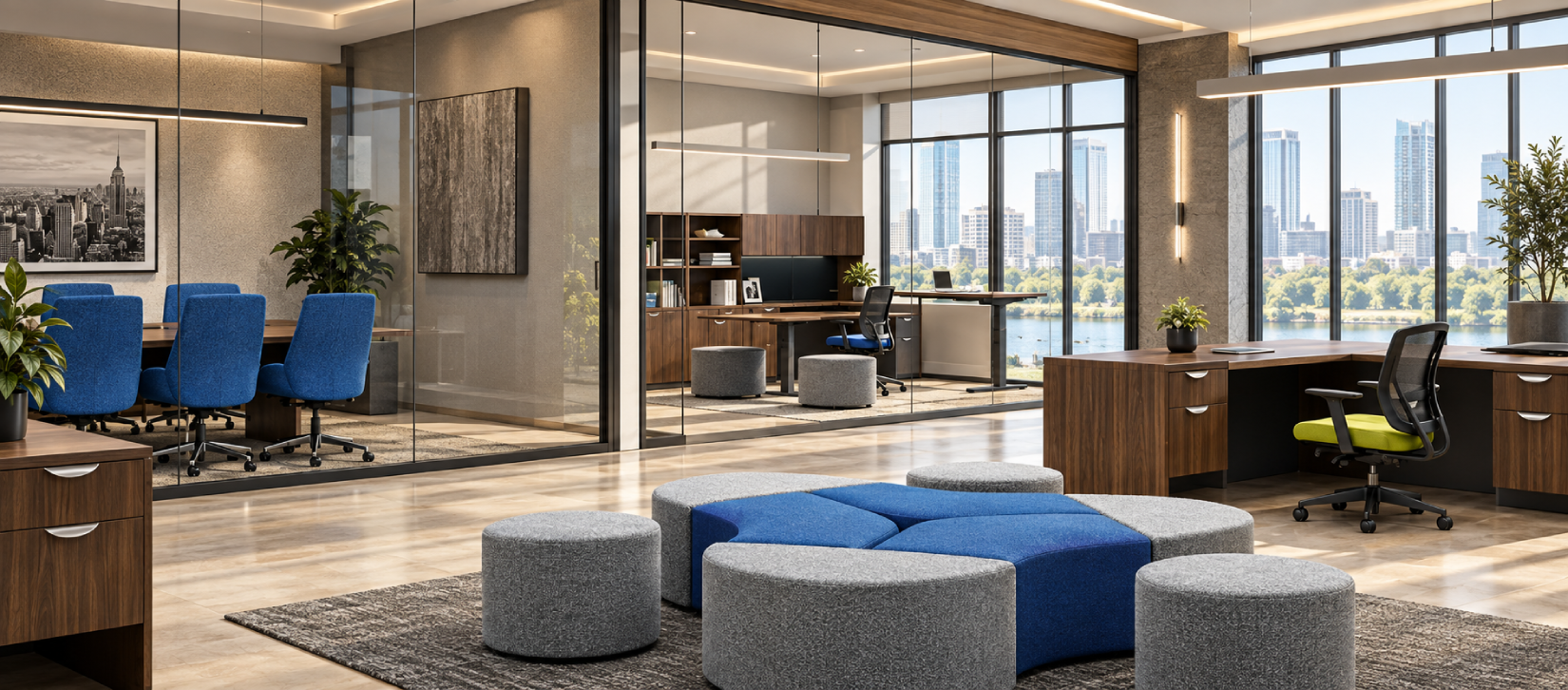 OTG Modern Laminate Desk Collection