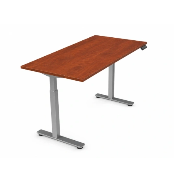 Offices To Go Budget Cherry Height Adjustable Desk