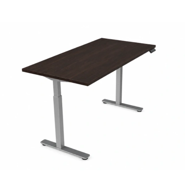 Offices To Go Budget Espresso Height Adjustable Desk