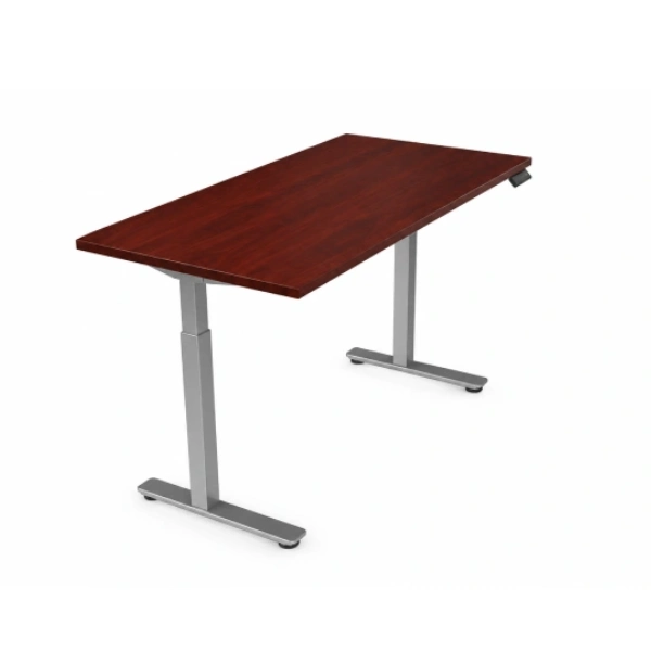 Offices To Go Budget Mahogany Height Adjustable Desk