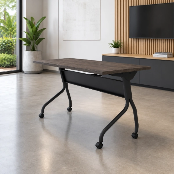 Offices To Go Flip Top Training Tables Dark Wood