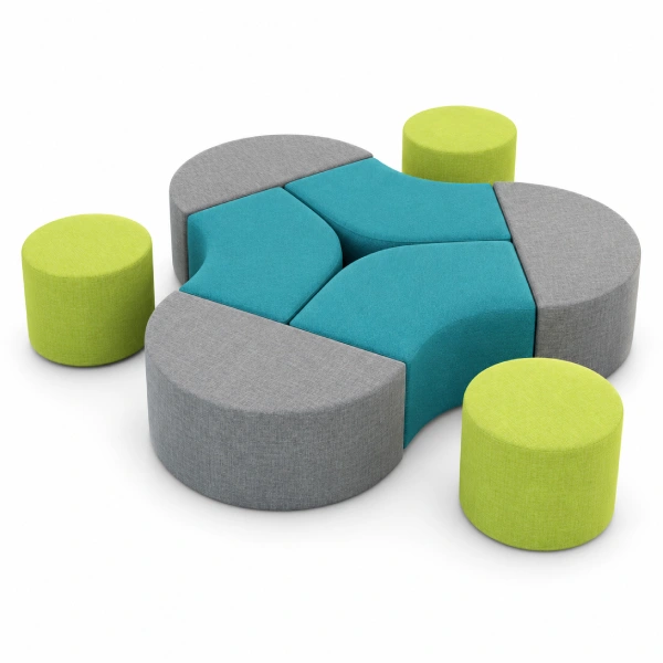 Offices To Go Modular Collaborative Low Seating Ottoman