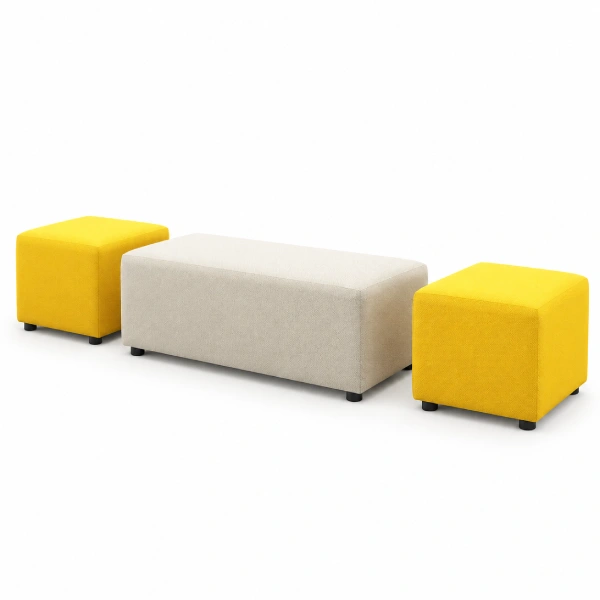 Offices To Go Upholstered Modular Lounge Ottoman