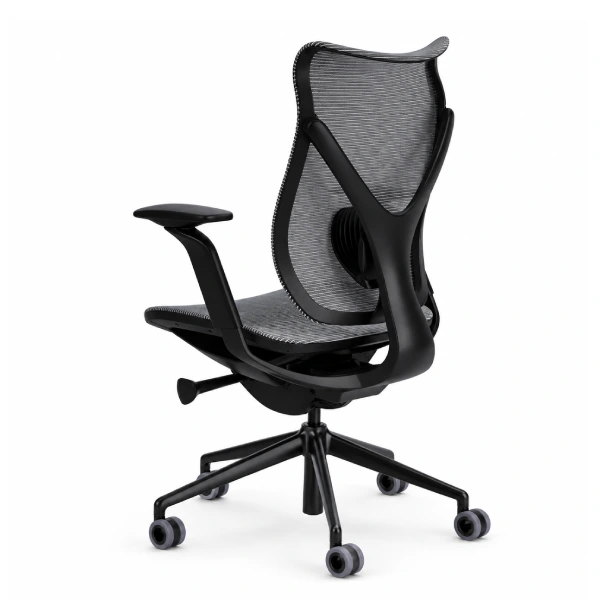 Via Onda High-Back Mesh Office Chair Nickel Mesh