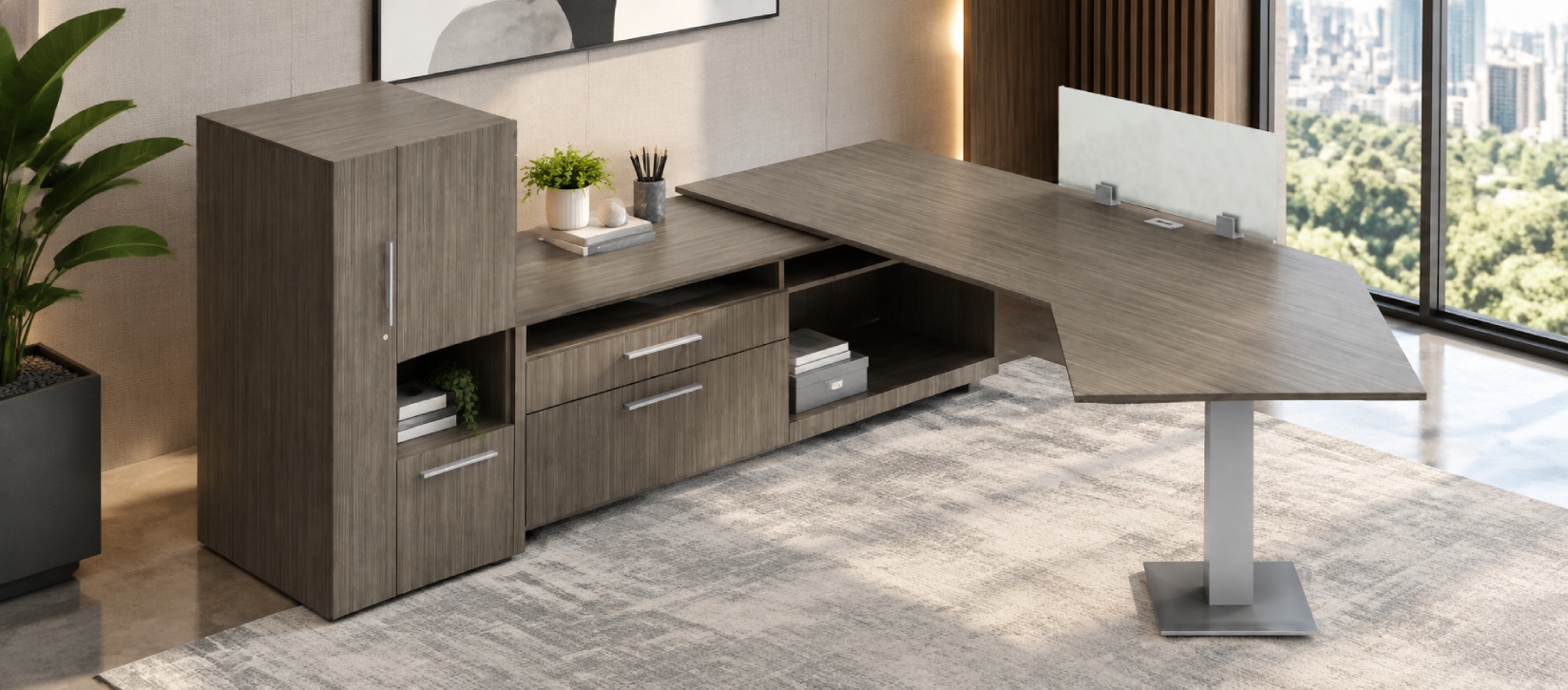 Princeton Freestanding Modular Laminate Desk - PRC511R