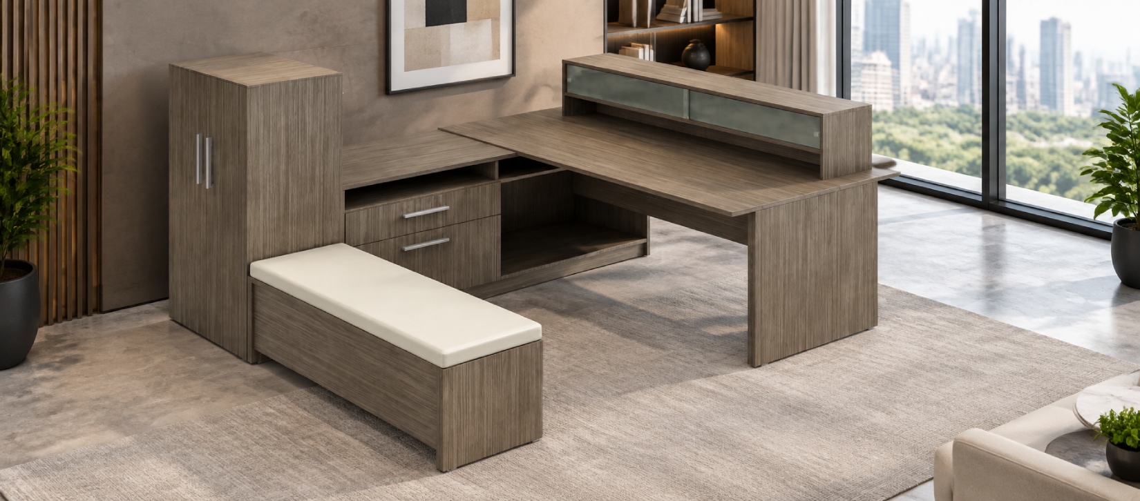 Princeton Freestanding Modular Laminate Desk - PRC517R