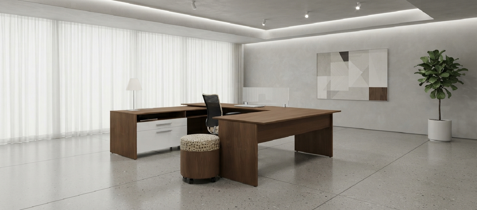 Princeton Freestanding Modular Laminate Desk