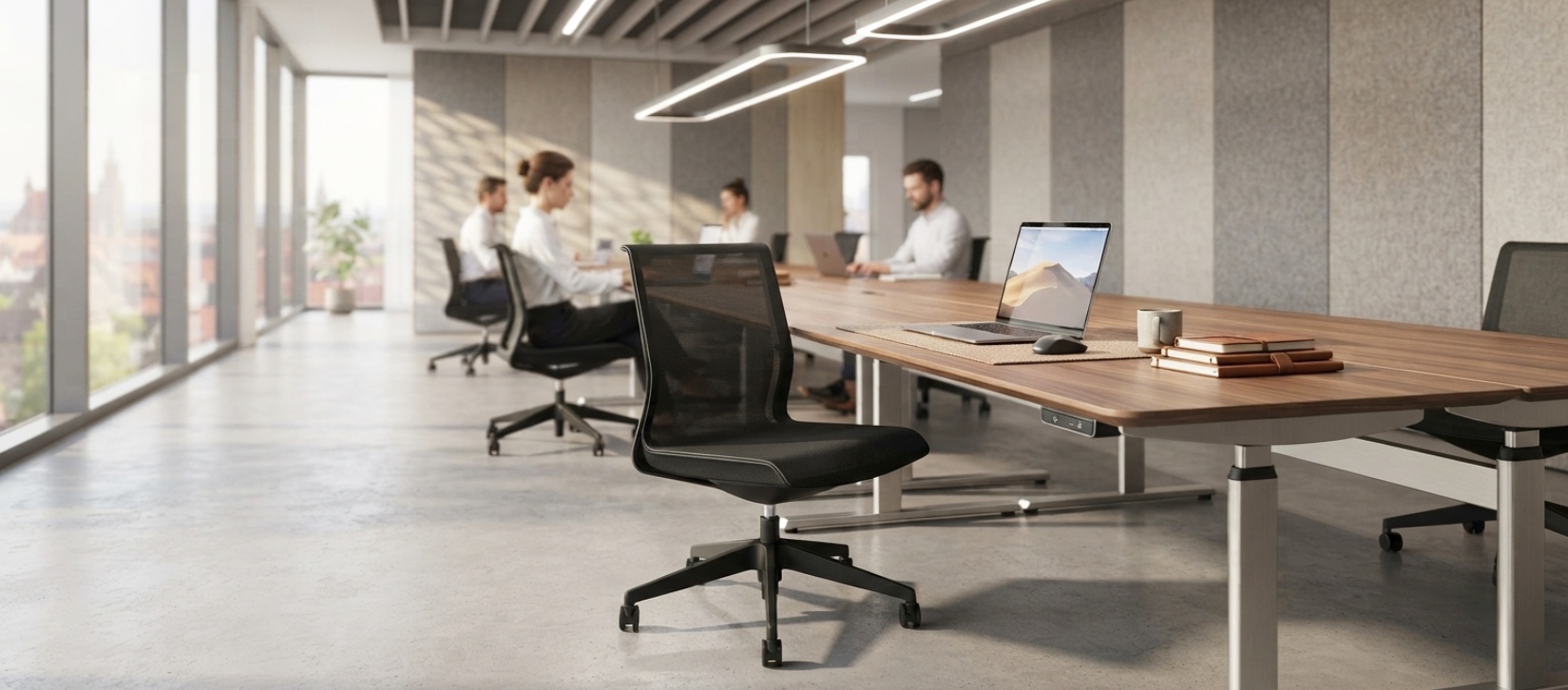 Solar Armless Mesh Office Chair