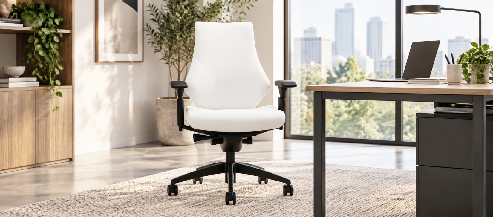 Spree Contemporary Ergonomic Mesh Task Chair - Upholstered Medium Back Synchro-Tilter (6041)