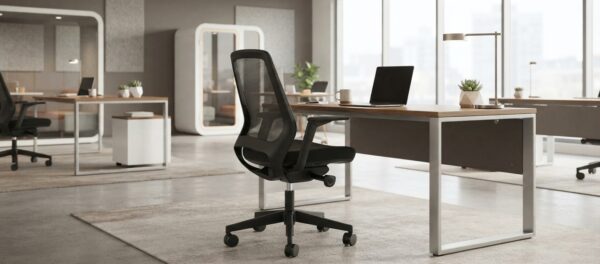 Via 4U Black Mesh Back Task Chair