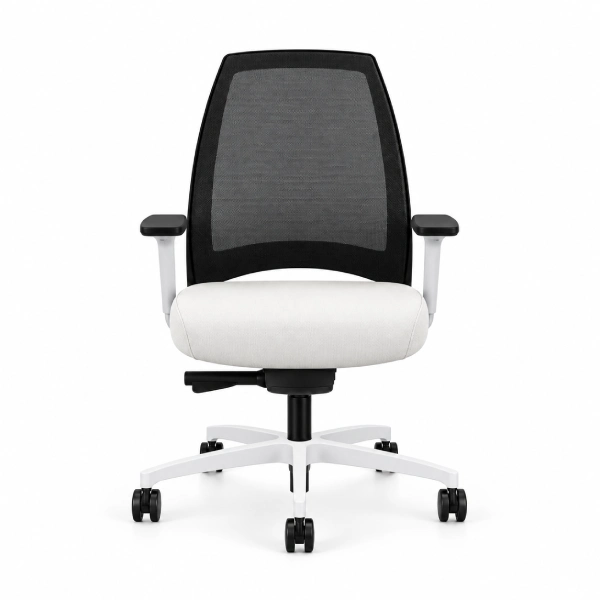 Via 4U Black & White Task Chair