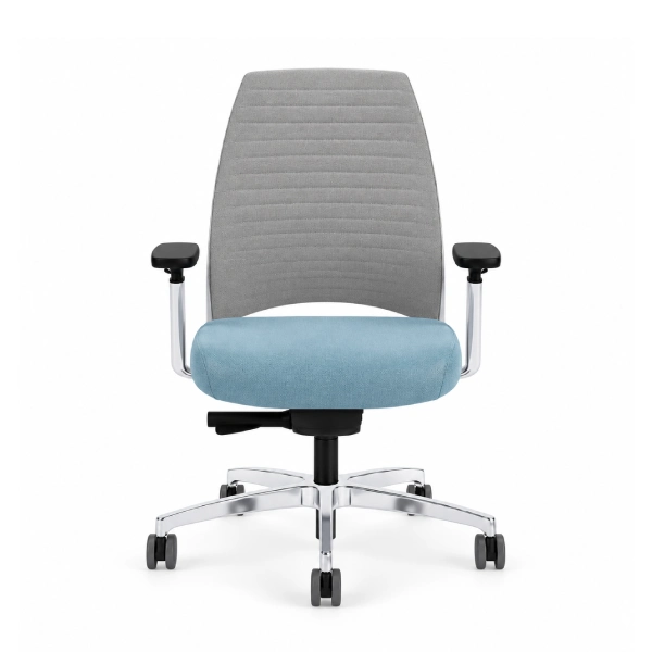 Via 4U Blue Mesh Back Task Chair