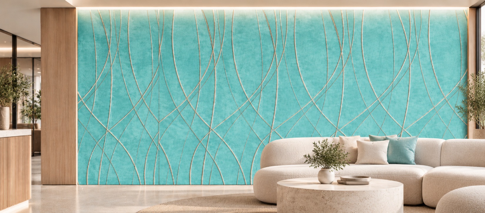 Weave Felt Wall Panels - Assured Marble