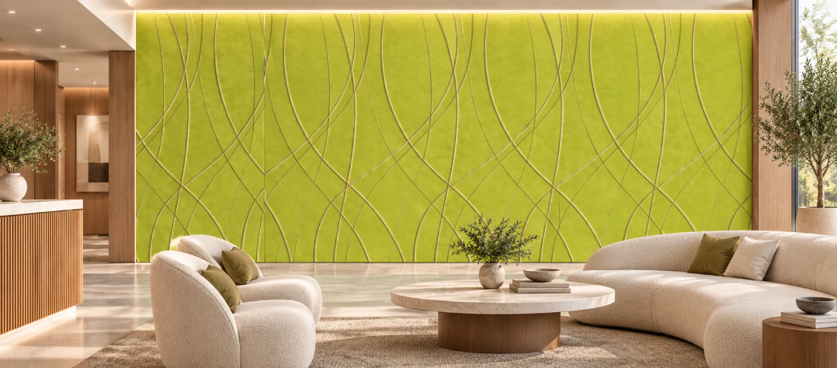 Weave Felt Wall Panels - Avocado