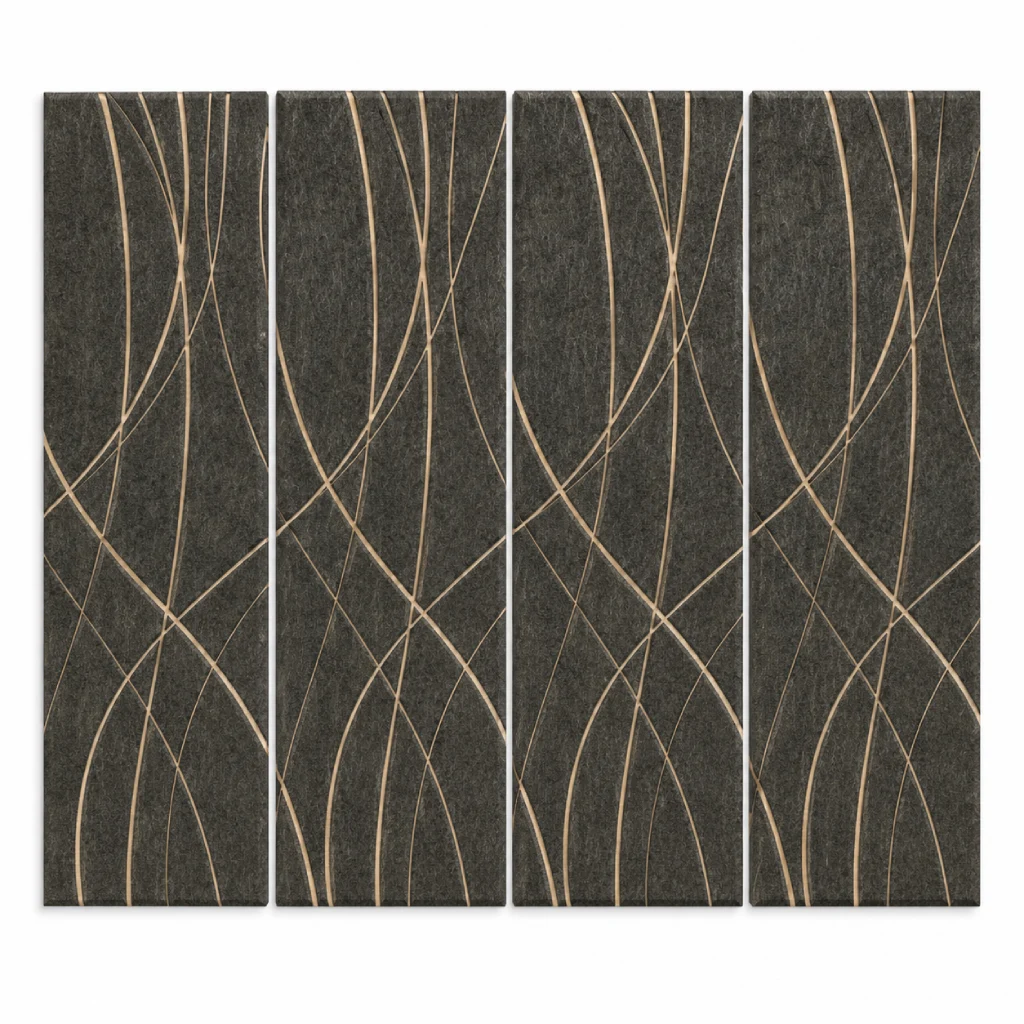 Weave Felt Wall Panels - Evergreen