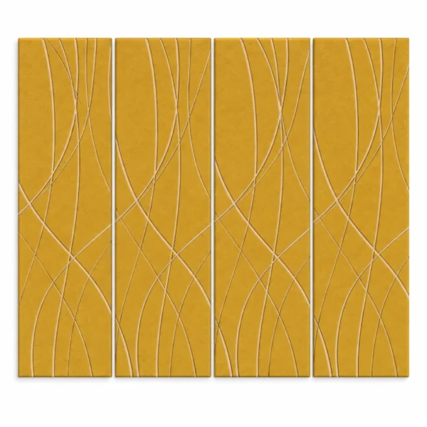 Weave Felt Wall Panels - Gold Sand