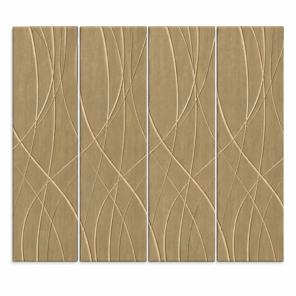Weave Felt Wall Panels - Italian Walnut
