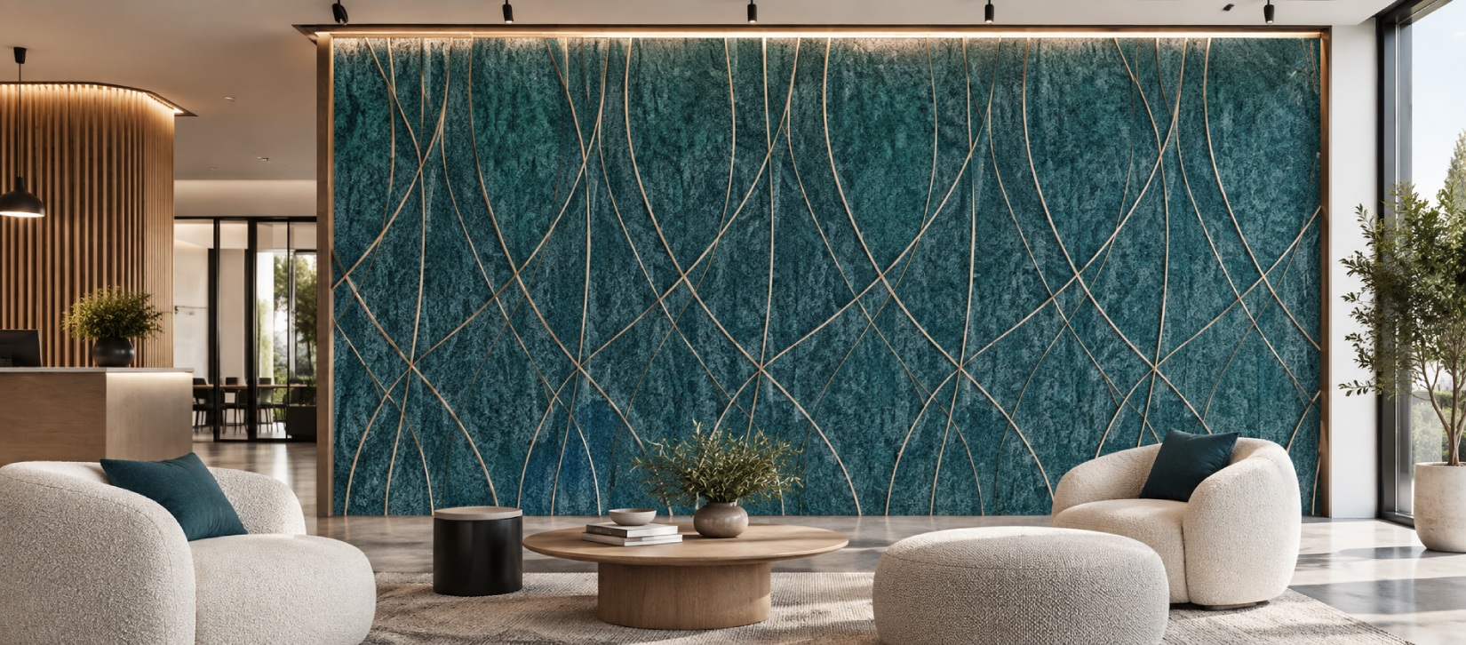 Weave Felt Wall Panels - Ocean