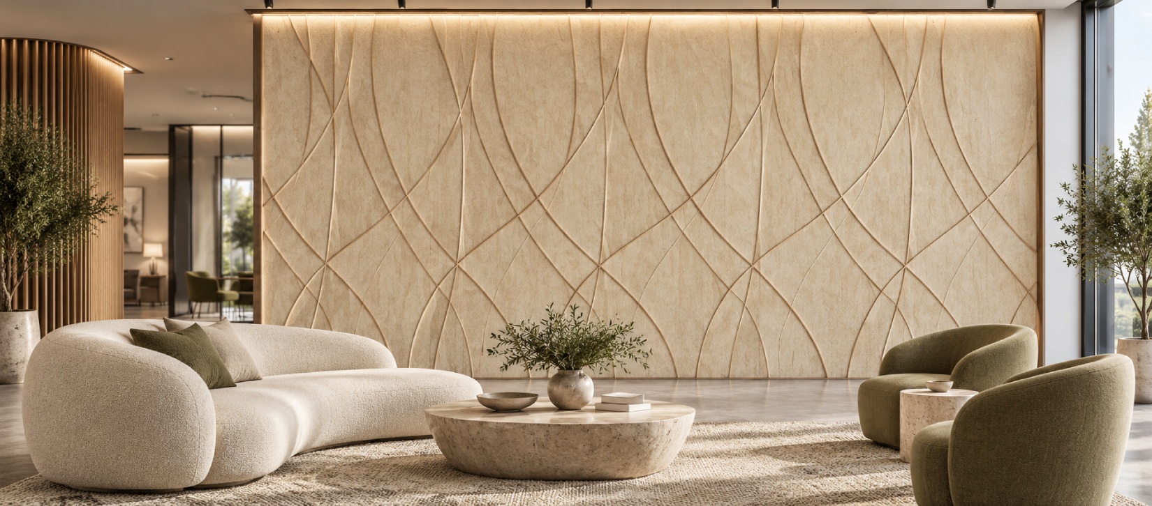 Weave Felt Wall Panels - Plywood