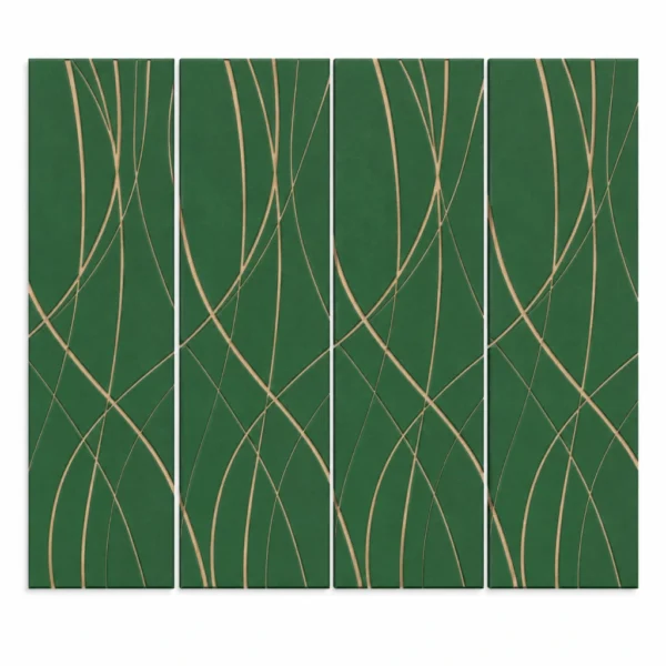 Weave Felt Wall Panels - Turtle Avocado