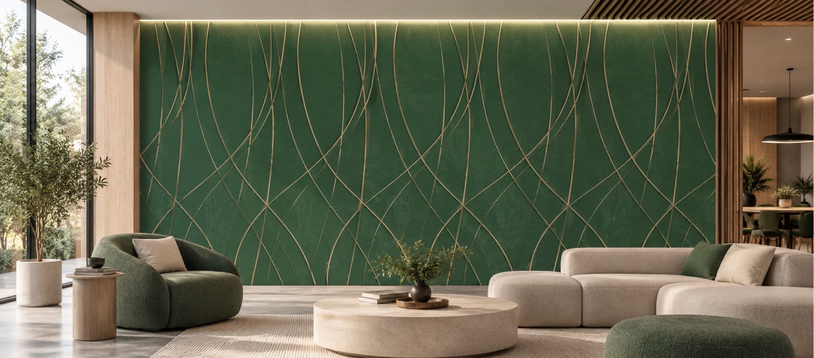 Weave Felt Wall Panels - Turtle Avocado