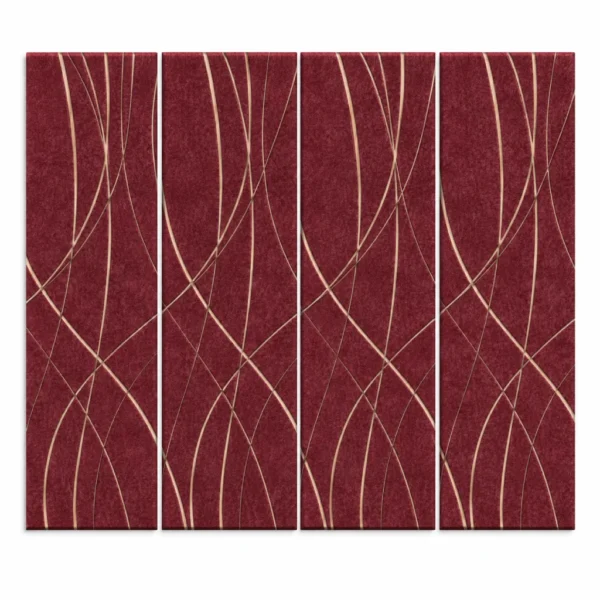 Weave Felt Wall Panels - Wine