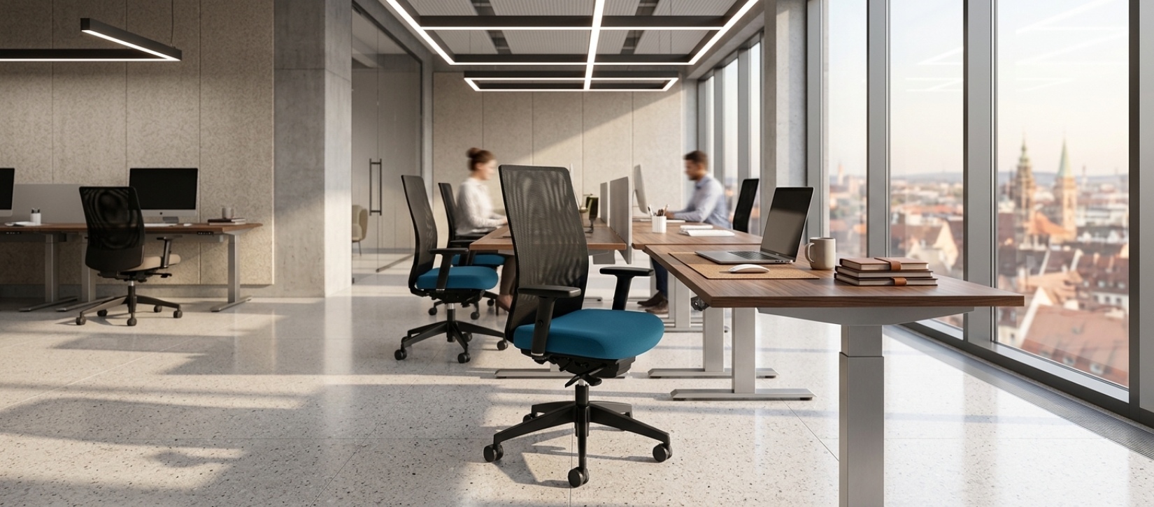 Weev Teal Mesh Back Office Chair